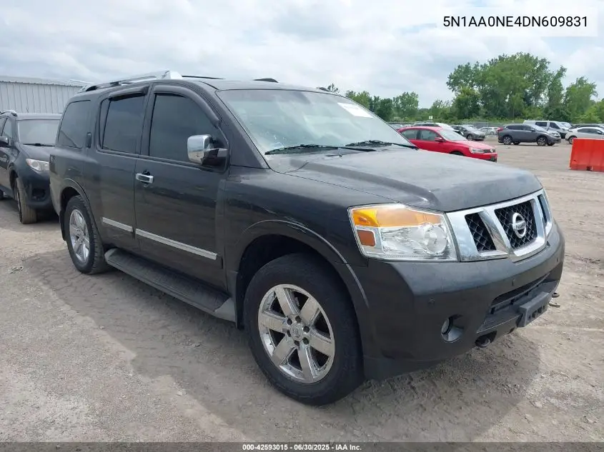 2013 Nissan Armada Platinum VIN: 5N1AA0NE4DN609831 Lot: 42593015