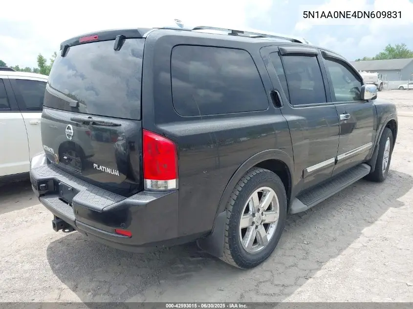 2013 Nissan Armada Platinum VIN: 5N1AA0NE4DN609831 Lot: 42593015