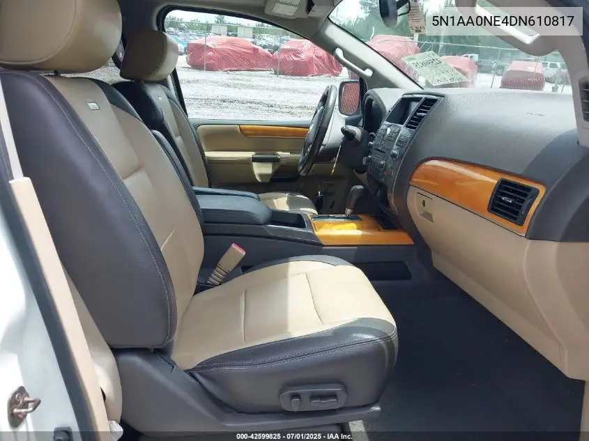 2013 Nissan Armada Platinum VIN: 5N1AA0NE4DN610817 Lot: 42599825