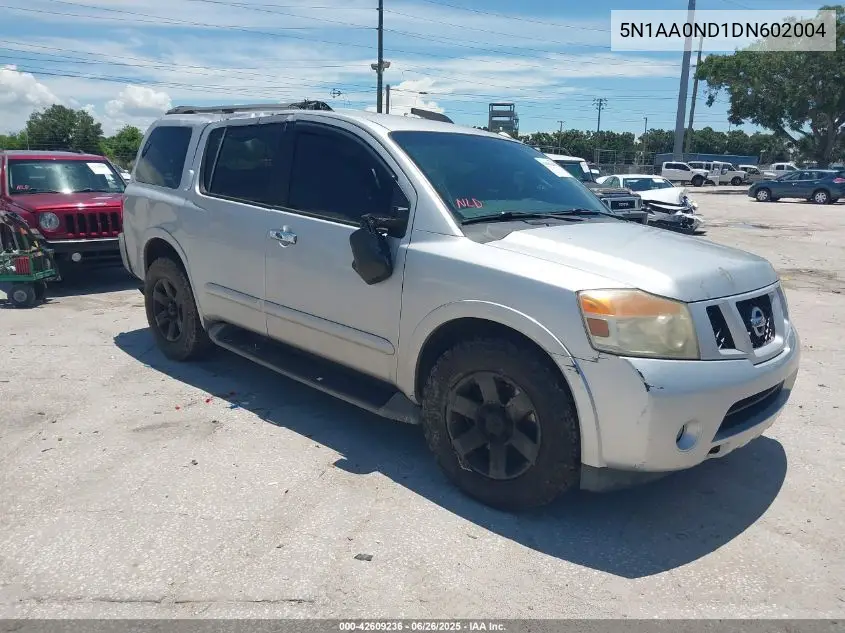 2013 Nissan Armada Sv VIN: 5N1AA0ND1DN602004 Lot: 42609236