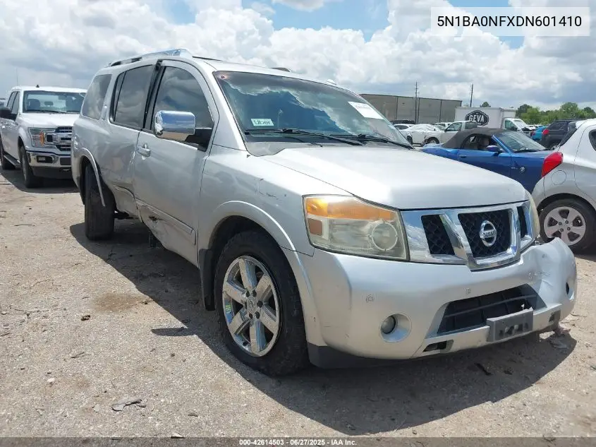 2013 Nissan Armada Platinum VIN: 5N1BA0NFXDN601410 Lot: 42614503