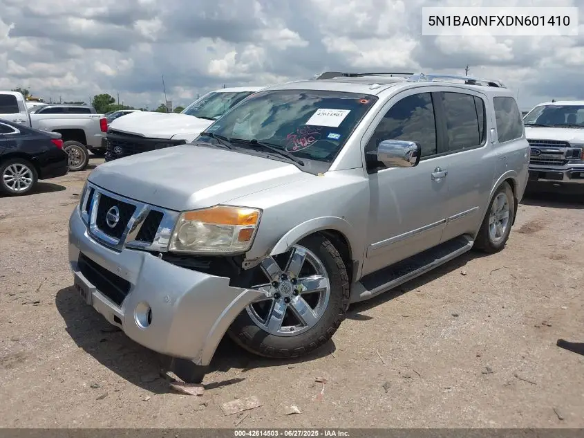 2013 Nissan Armada Platinum VIN: 5N1BA0NFXDN601410 Lot: 42614503