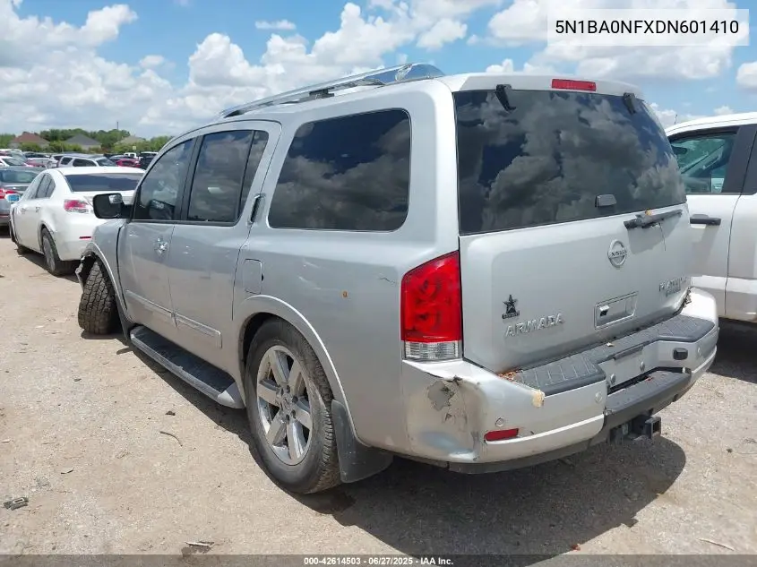 2013 Nissan Armada Platinum VIN: 5N1BA0NFXDN601410 Lot: 42614503