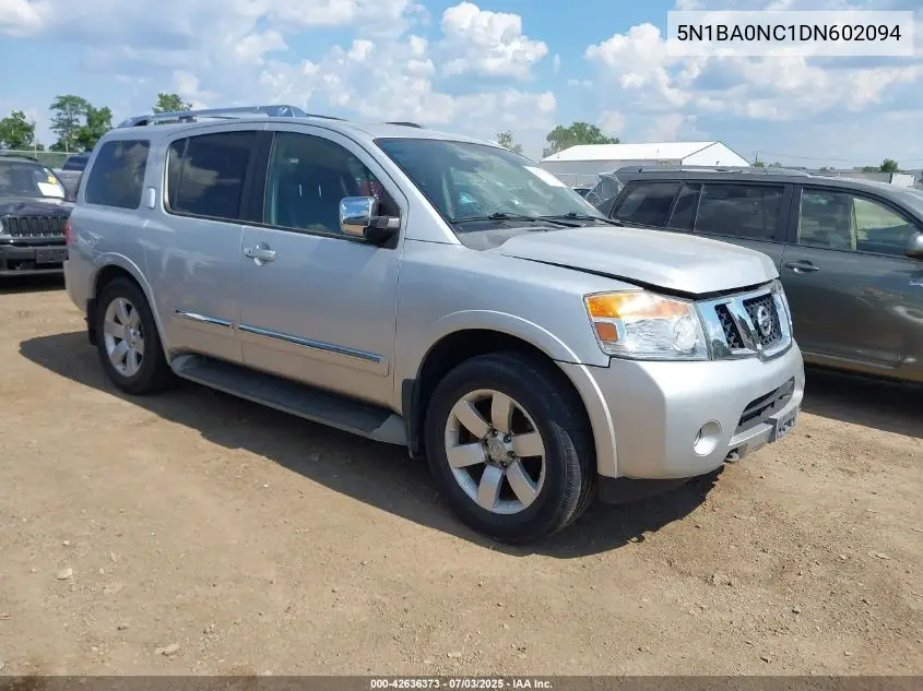 2013 Nissan Armada Sl VIN: 5N1BA0NC1DN602094 Lot: 42636373