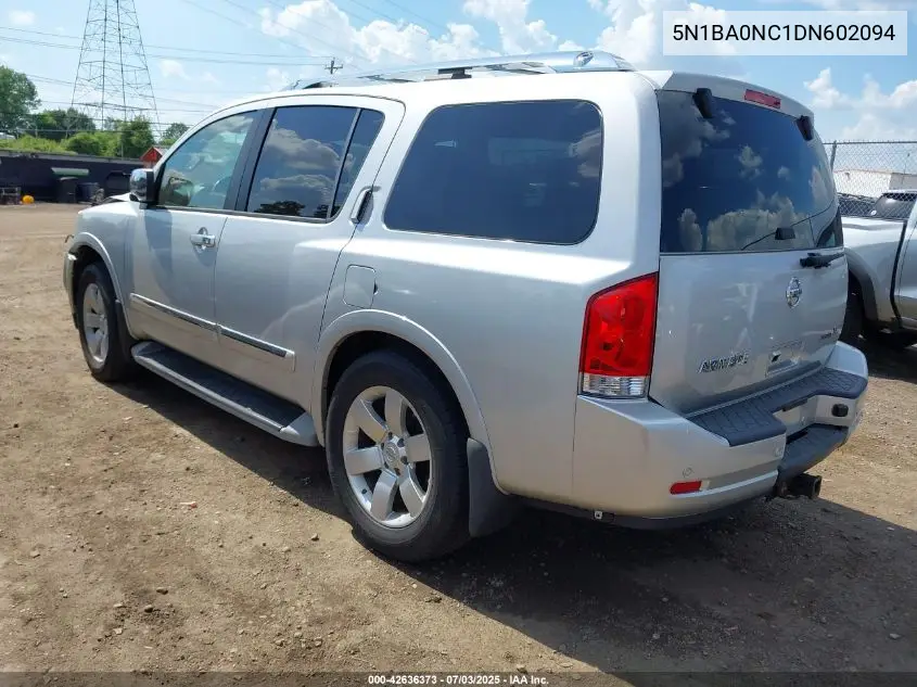 2013 Nissan Armada Sl VIN: 5N1BA0NC1DN602094 Lot: 42636373