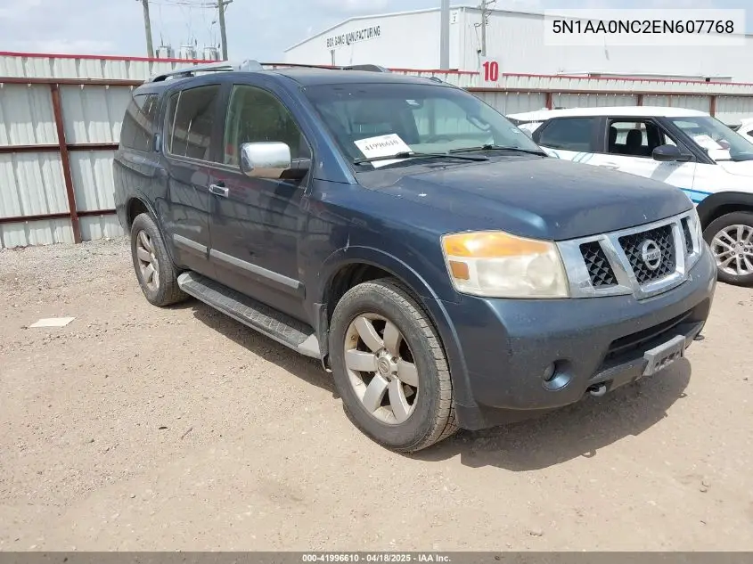 2014 Nissan Armada Sl VIN: 5N1AA0NC2EN607768 Lot: 41996610