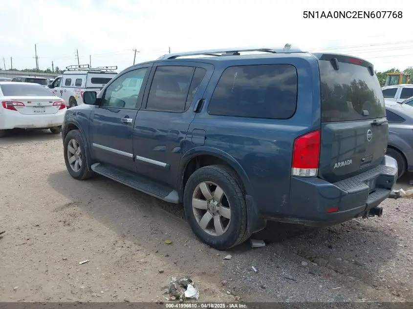 2014 Nissan Armada Sl VIN: 5N1AA0NC2EN607768 Lot: 41996610