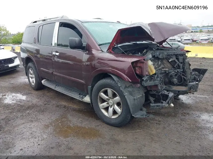 2014 Nissan Armada Platinum/Sl/Sv VIN: 5N1AA0NC4EN609196 Lot: 42253784