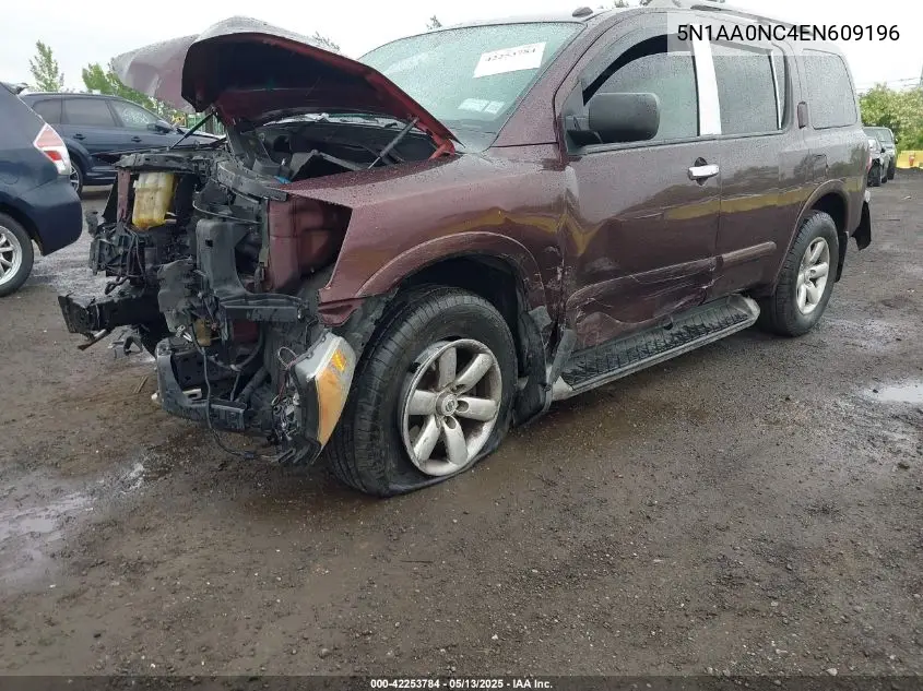 2014 Nissan Armada Platinum/Sl/Sv VIN: 5N1AA0NC4EN609196 Lot: 42253784