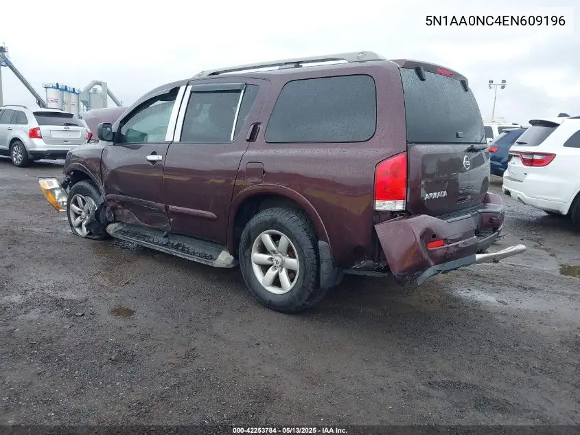 2014 Nissan Armada Platinum/Sl/Sv VIN: 5N1AA0NC4EN609196 Lot: 42253784