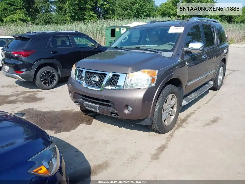 2014 Nissan Armada Sv/Sl/Platinum VIN: 5N1AA0NCXEN611888 Lot: 42594642