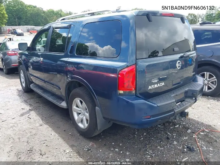 2015 Nissan Armada Sv/Sl/Platinum VIN: 5N1BA0ND9FN606132 Lot: 42237822