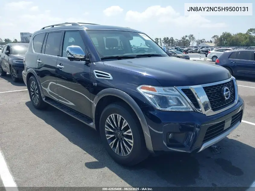 2017 Nissan Armada Platinum/Sl/Sv VIN: JN8AY2NC5H9500131 Lot: 42525486