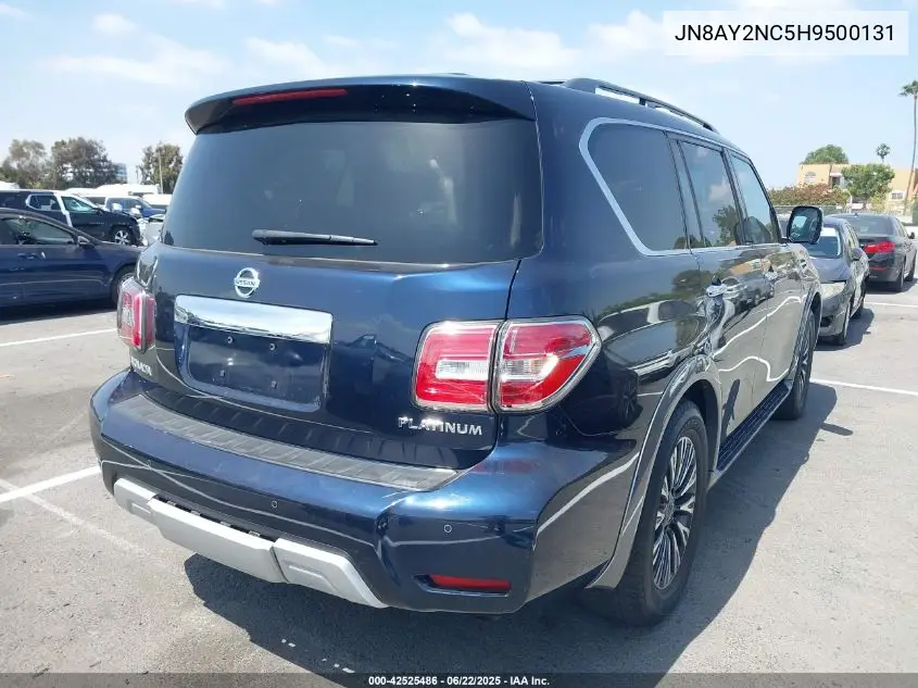2017 Nissan Armada Platinum/Sl/Sv VIN: JN8AY2NC5H9500131 Lot: 42525486