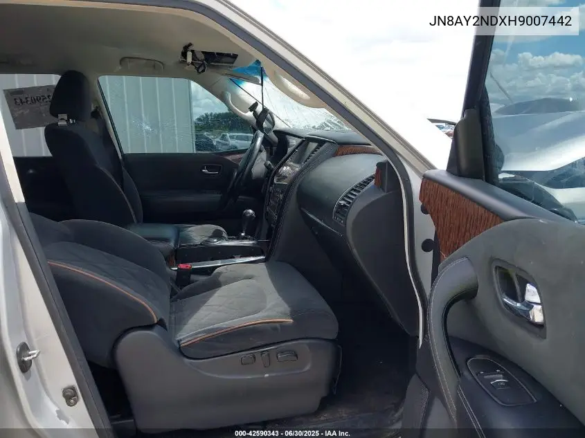 2017 Nissan Armada Sv VIN: JN8AY2NDXH9007442 Lot: 42590343