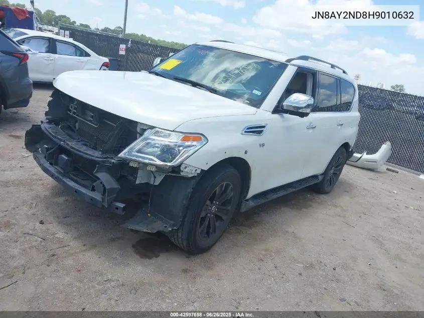 2017 Nissan Armada Platinum VIN: JN8AY2ND8H9010632 Lot: 42597658