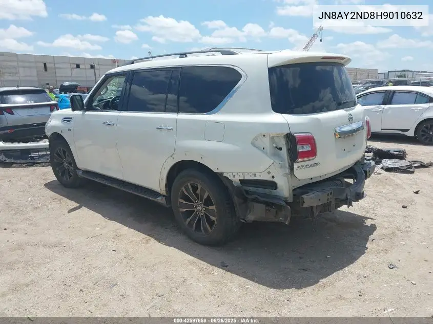 2017 Nissan Armada Platinum VIN: JN8AY2ND8H9010632 Lot: 42597658