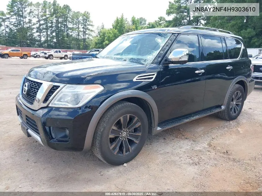 jn8ay2nf4h9303610 JN8AY2NF4H9303610 2017 Nissan Armada Platinum