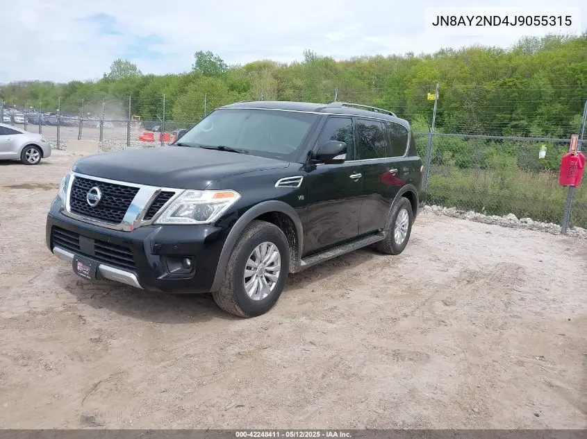 2018 Nissan Armada Sv VIN: JN8AY2ND4J9055315 Lot: 42248411