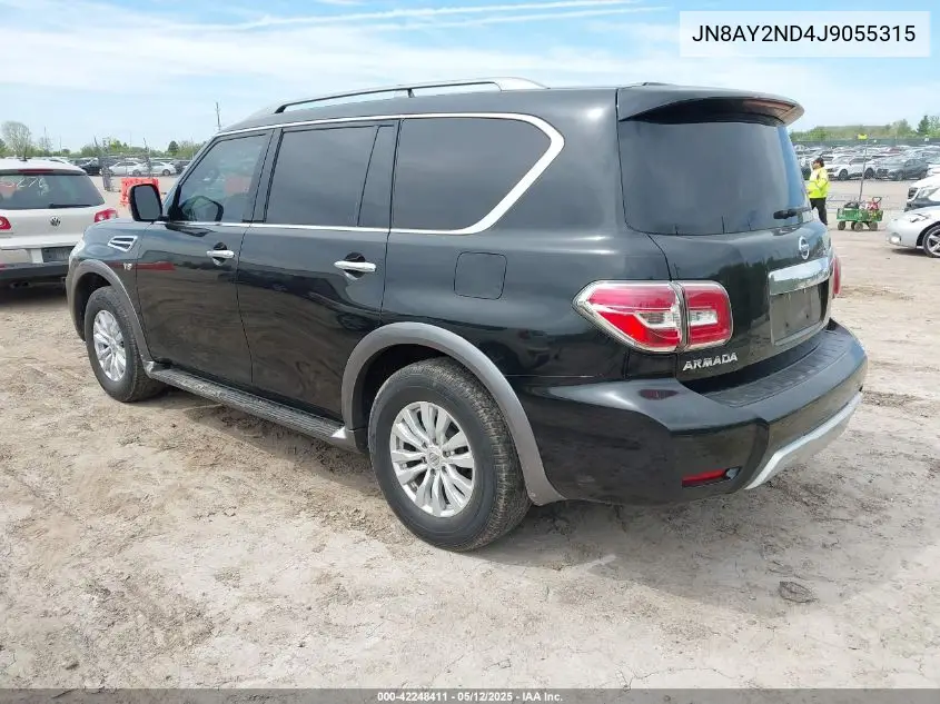 2018 Nissan Armada Sv VIN: JN8AY2ND4J9055315 Lot: 42248411