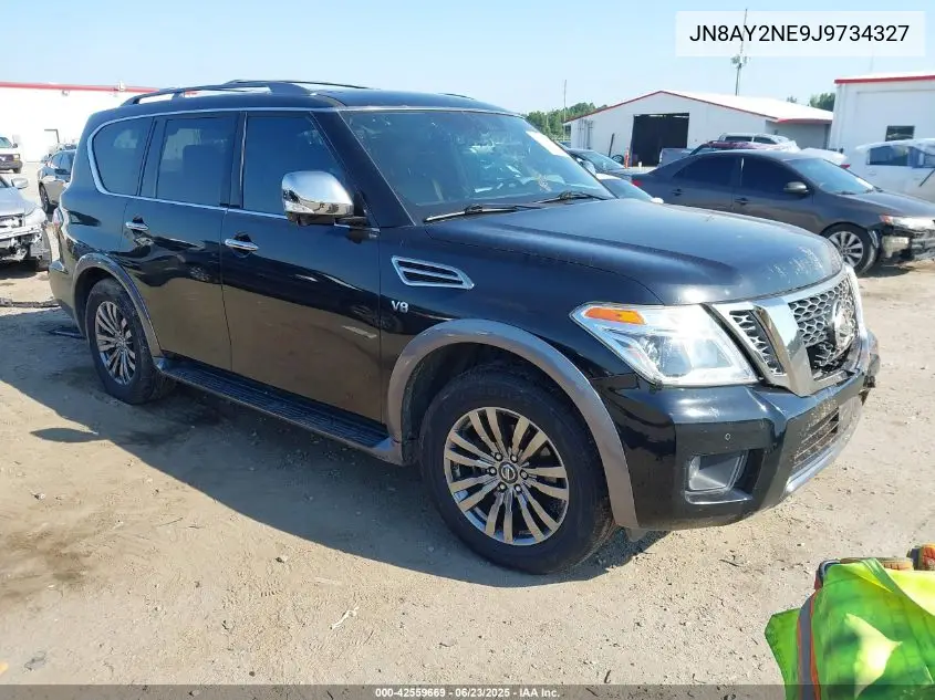 2018 Nissan Armada Platinum VIN: JN8AY2NE9J9734327 Lot: 42559669