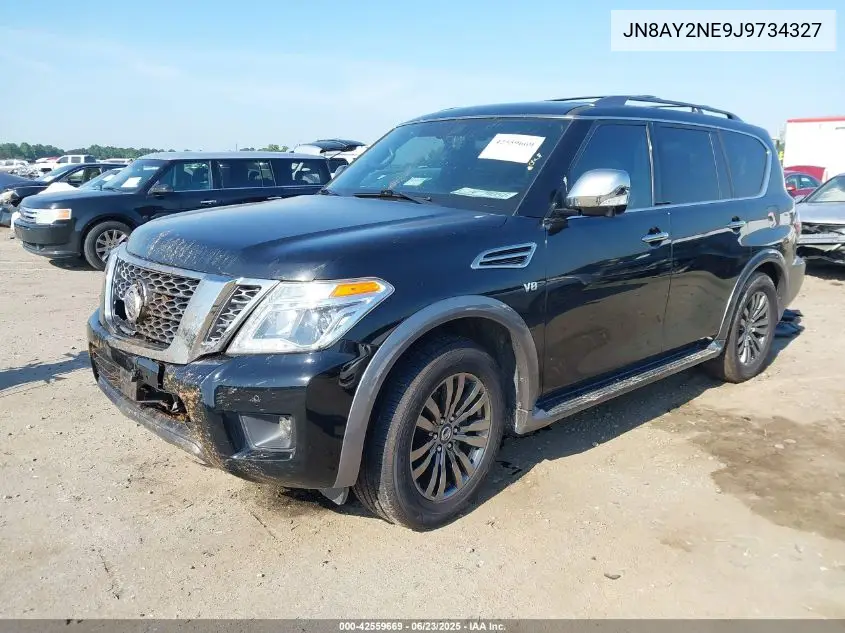 2018 Nissan Armada Platinum VIN: JN8AY2NE9J9734327 Lot: 42559669