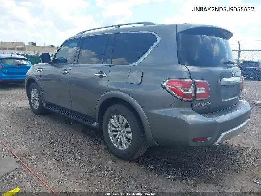 2018 Nissan Armada Sv VIN: JN8AY2ND5J9055632 Lot: 42580799