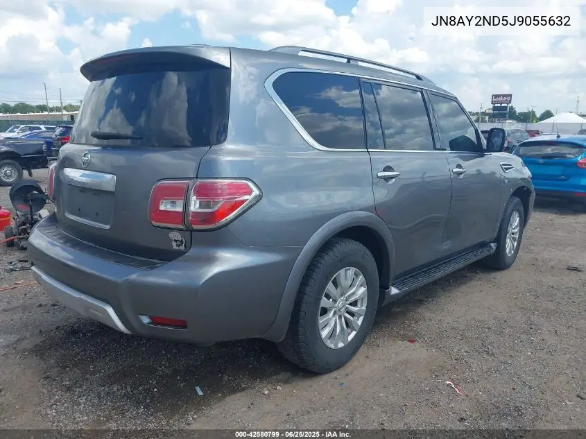 2018 Nissan Armada Sv VIN: JN8AY2ND5J9055632 Lot: 42580799