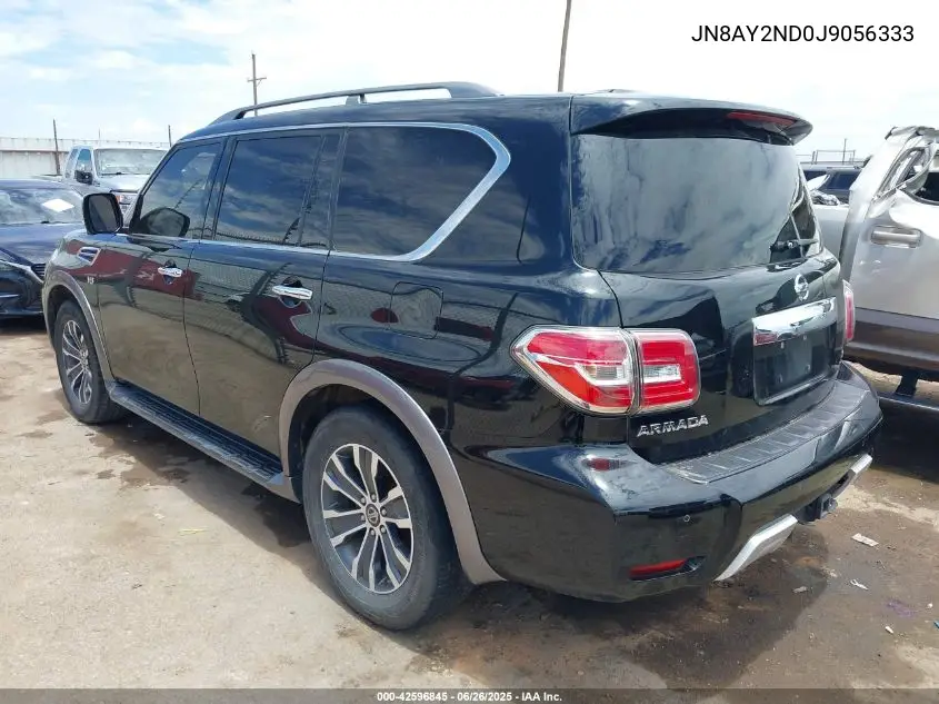 2018 Nissan Armada Sl VIN: JN8AY2ND0J9056333 Lot: 42596845