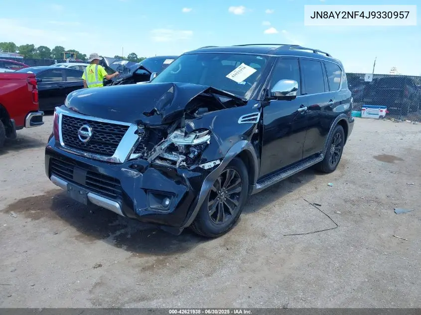 2018 Nissan Armada Platinum VIN: JN8AY2NF4J9330957 Lot: 42621938
