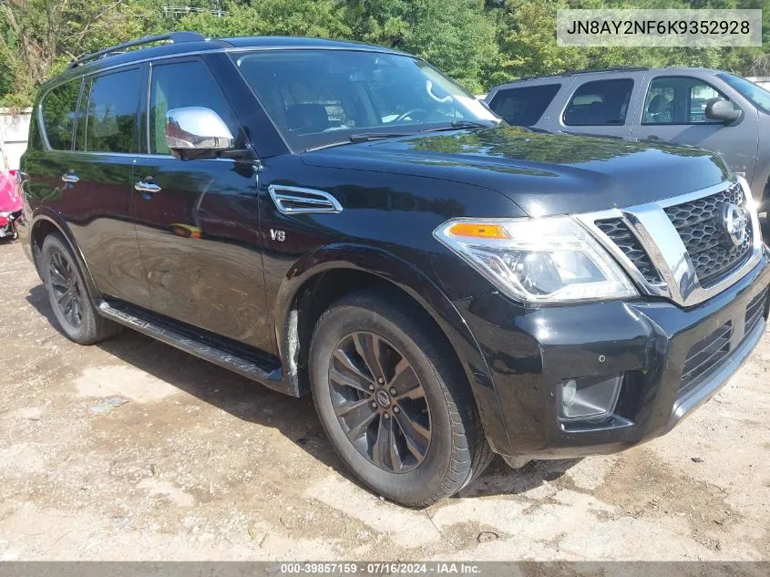 2019 Nissan Armada Platinum VIN: JN8AY2NF6K9352928 Lot: 39857159