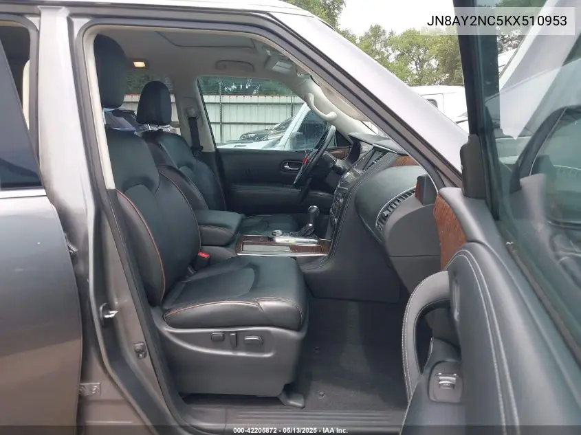 2019 Nissan Armada Sl VIN: JN8AY2NC5KX510953 Lot: 42205872