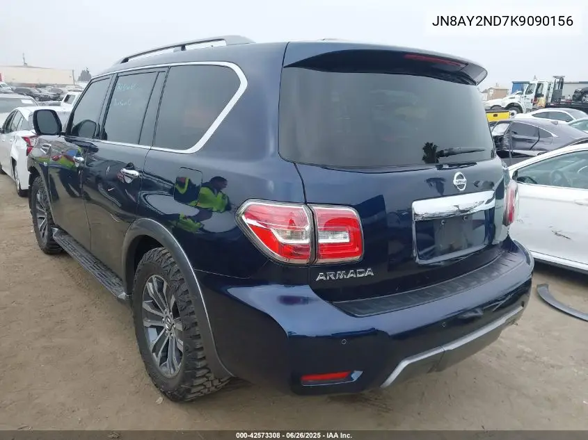 2019 Nissan Armada Sl VIN: JN8AY2ND7K9090156 Lot: 42573308