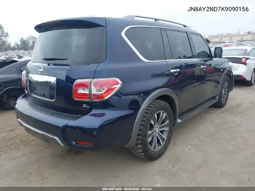 2019 Nissan Armada Sl VIN: JN8AY2ND7K9090156 Lot: 42573308