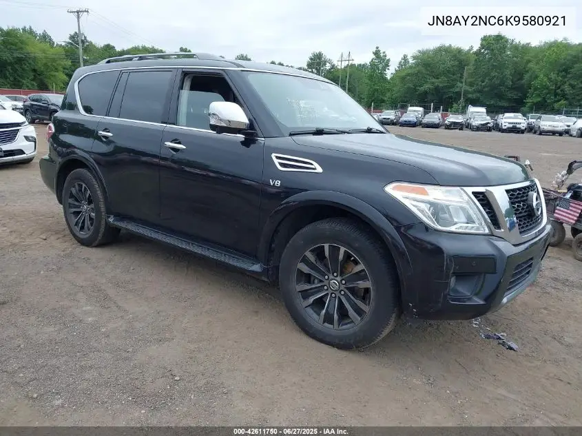 2019 Nissan Armada Platinum VIN: JN8AY2NC6K9580921 Lot: 42611750