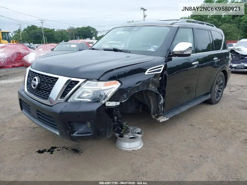 2019 Nissan Armada Platinum VIN: JN8AY2NC6K9580921 Lot: 42611750