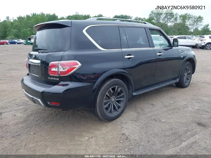2019 Nissan Armada Platinum VIN: JN8AY2NC6K9580921 Lot: 42611750