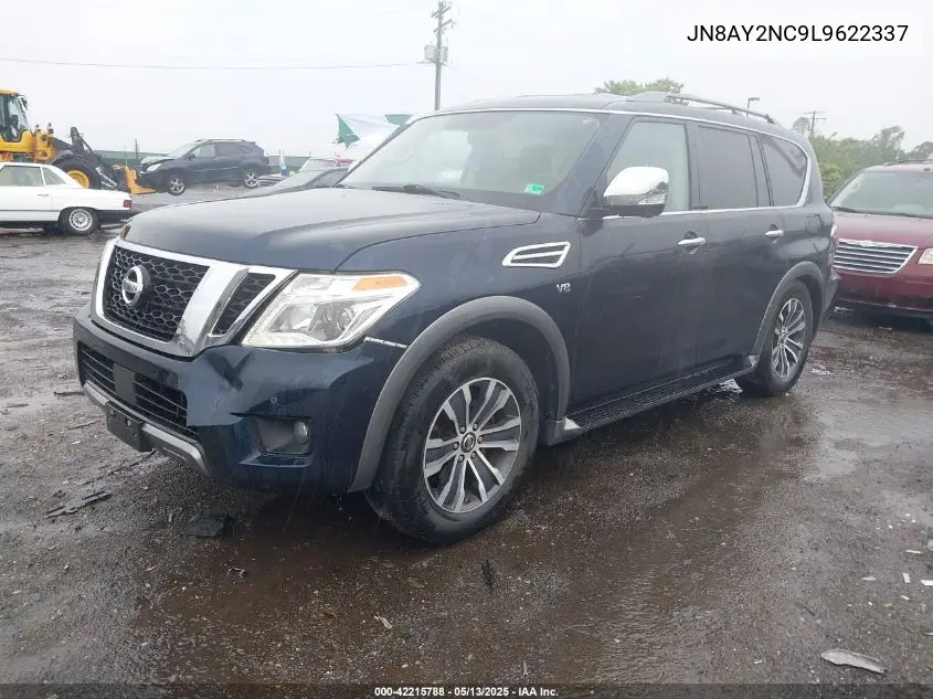 2020 Nissan Armada Sl 4Wd VIN: JN8AY2NC9L9622337 Lot: 42215788