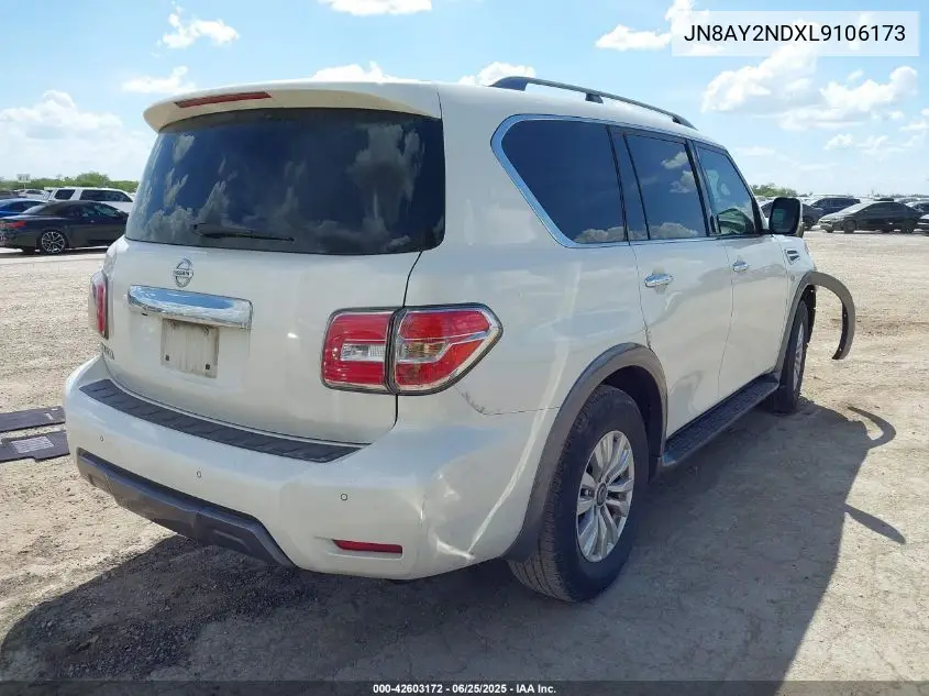 2020 Nissan Armada Sv 2Wd VIN: JN8AY2NDXL9106173 Lot: 42603172