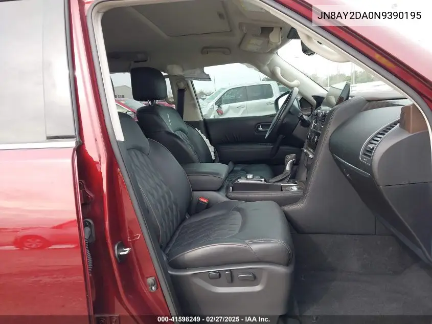 2022 Nissan Armada Platinum VIN: JN8AY2DA0N9390195 Lot: 41598249