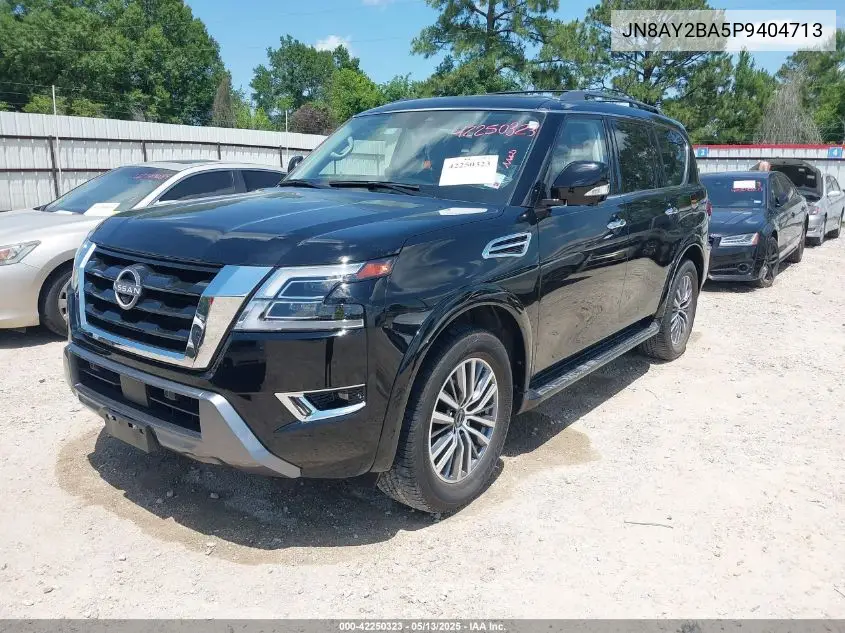 2023 Nissan Armada Sl 2Wd VIN: JN8AY2BA5P9404713 Lot: 42250323
