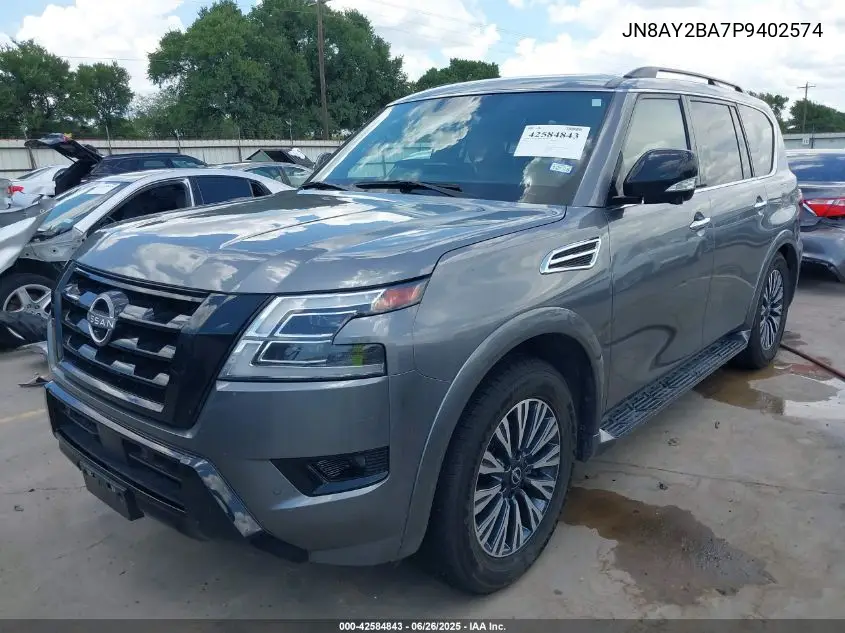 2023 Nissan Armada Sl 2Wd VIN: JN8AY2BA7P9402574 Lot: 42584843