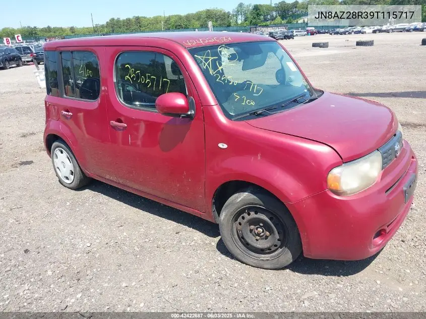 2009 Nissan Cube 1.8S VIN: JN8AZ28R39T115717 Lot: 42422687
