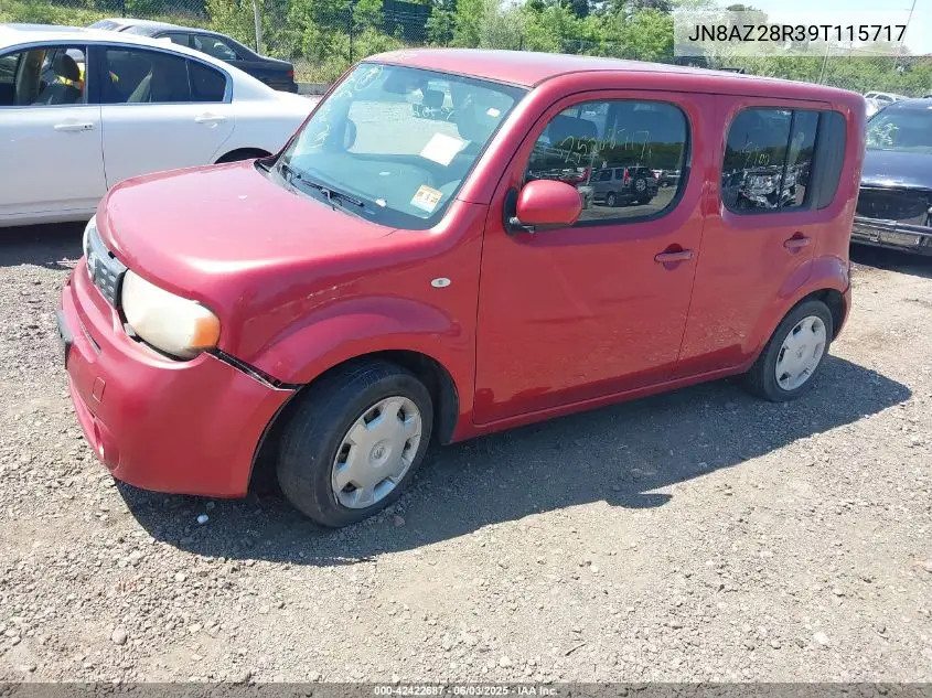 2009 Nissan Cube 1.8S VIN: JN8AZ28R39T115717 Lot: 42422687