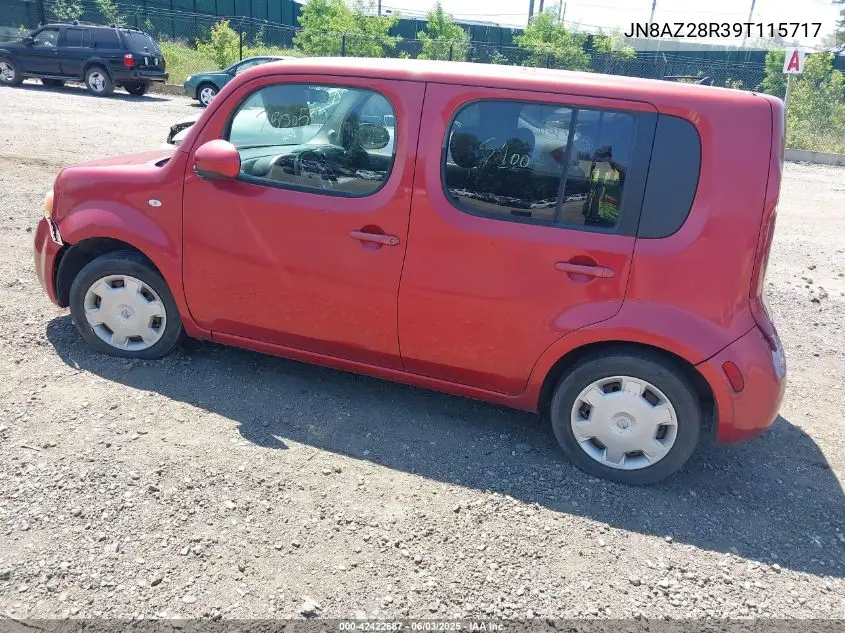 2009 Nissan Cube 1.8S VIN: JN8AZ28R39T115717 Lot: 42422687