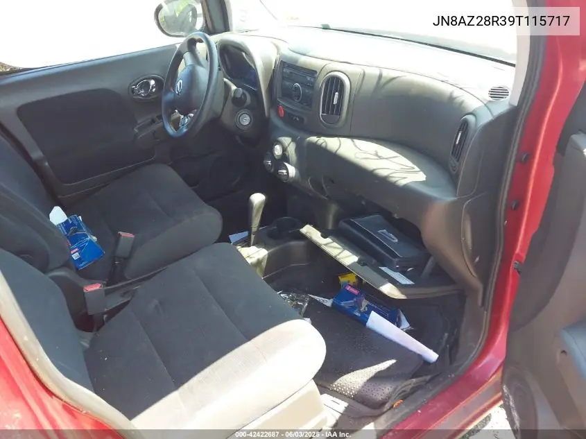 2009 Nissan Cube 1.8S VIN: JN8AZ28R39T115717 Lot: 42422687