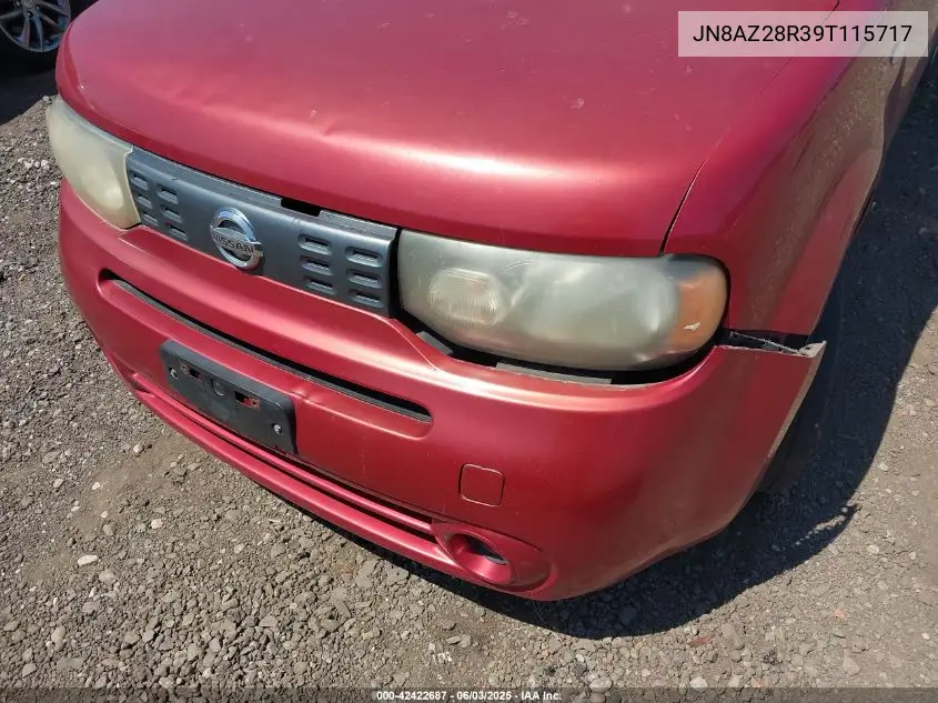 2009 Nissan Cube 1.8S VIN: JN8AZ28R39T115717 Lot: 42422687