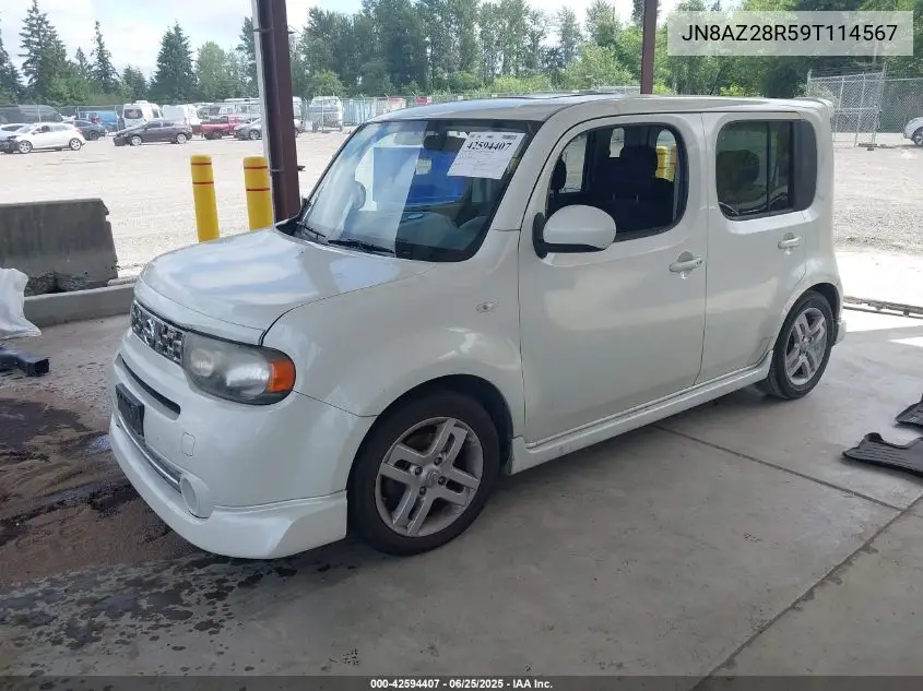 2009 Nissan Cube 1.8Sl VIN: JN8AZ28R59T114567 Lot: 42594407