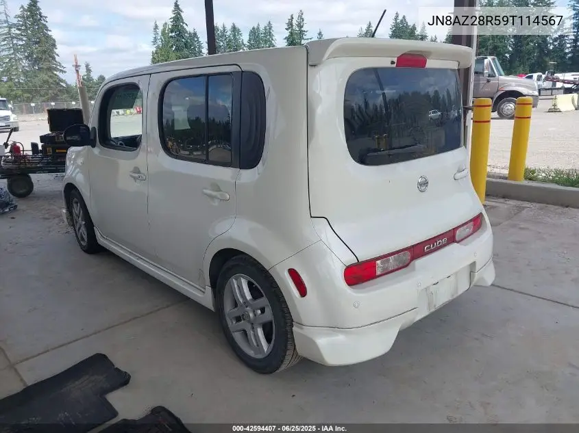 2009 Nissan Cube 1.8Sl VIN: JN8AZ28R59T114567 Lot: 42594407
