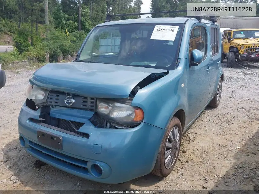 2009 Nissan Cube 1.8S VIN: JN8AZ28R49T116228 Lot: 42595546